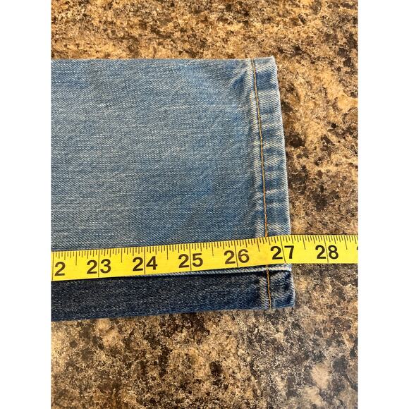 Revice Size 24 Blue Yin Yang Colorblock Skinny Jeans Streetwear Boho Festival - Picture 6 of 6